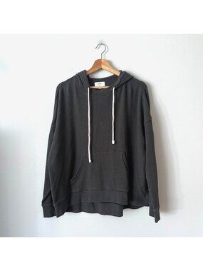 Aerie Cozy Waffle Hoodie Gray Women's Size Medium